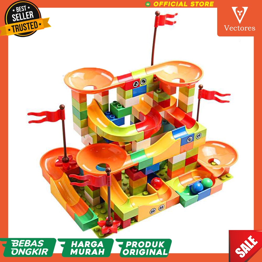 [ORIGINAL] SUPER Mainan Anak Marble Balap Race Run Children Toy 3d Puzzle Asah Mengasah Kreatifitas