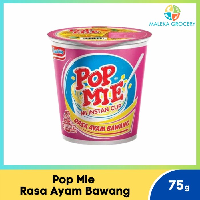 

Pop Mie Rasa Ayam Bawang 75 gram | Mi Instan