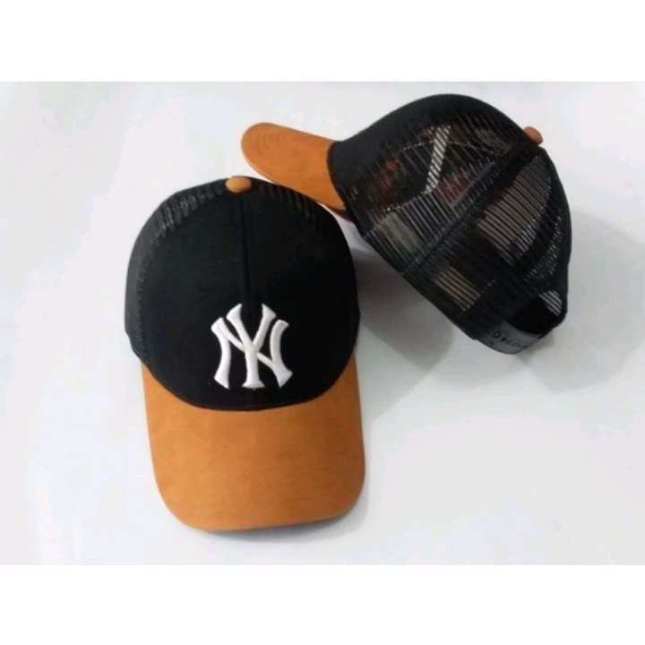 Topi BaseBall Distro NY/New York JARING Pria dan Wanita Masa Kini Trendy