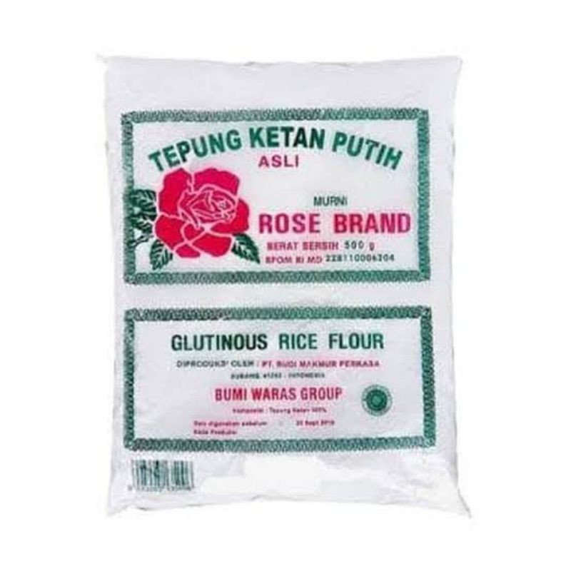 

Tepung Ketan putih rose brand 500 gram