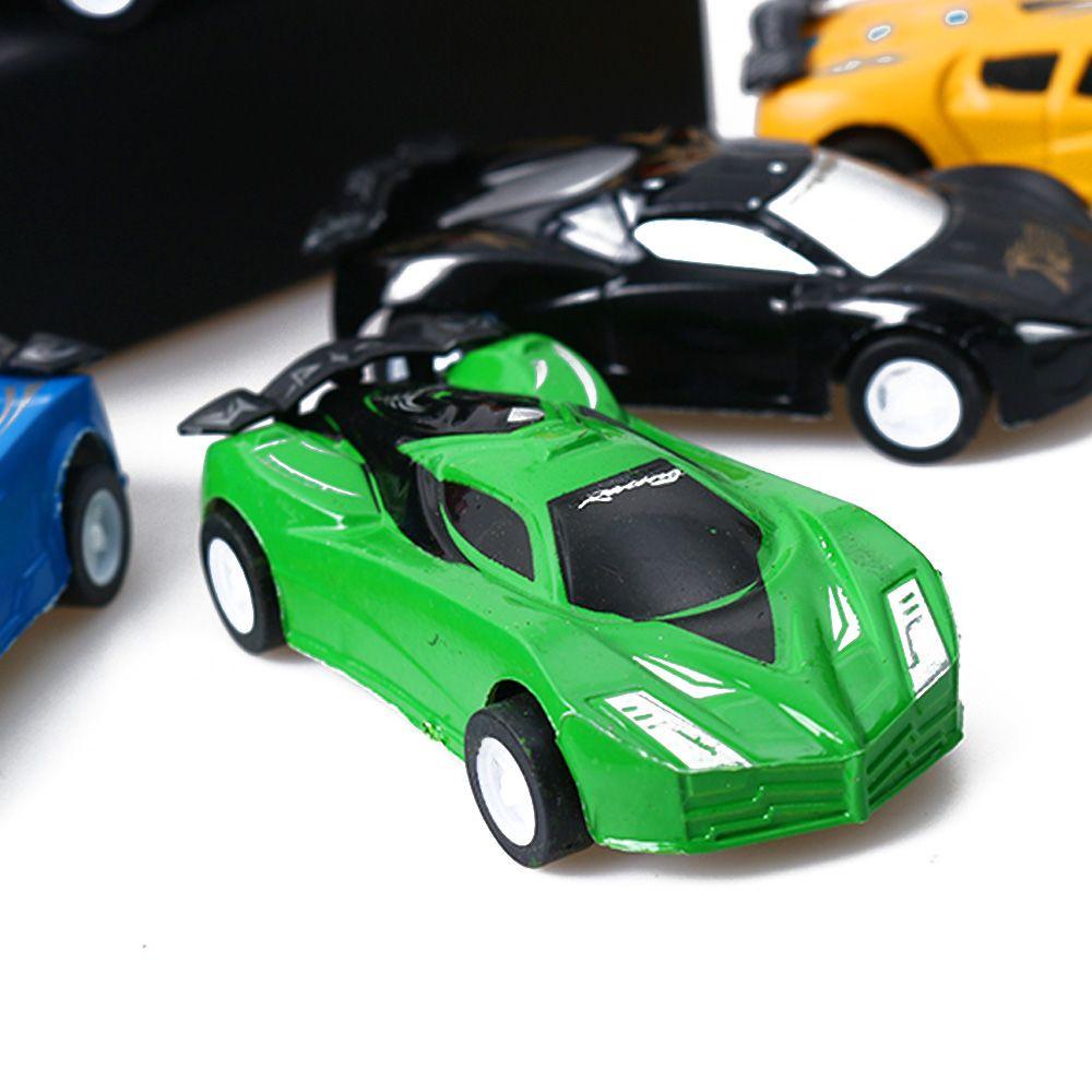 R-flower 4 / 8PCS Mainan Mobil Balap Klasik Model Pull Back Untuk Hadiah Anak