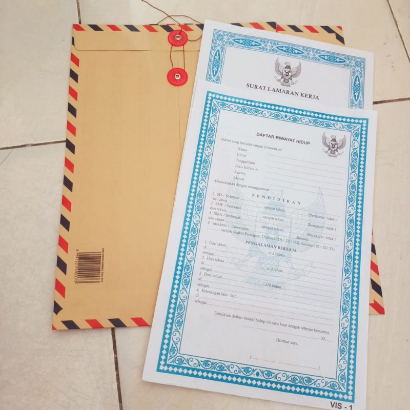 

PAKET LAMARAN KERJA MURAH ISI MAP COKLAT DOUBLE FOLIO F4 DAFTAR RIWAYAT HIDUP SURAT LAMARAN KERJA