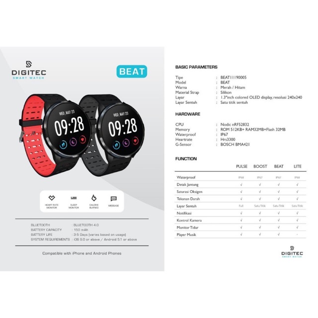 DIGITEC SMARTWATCH BEAT ORIGINAL