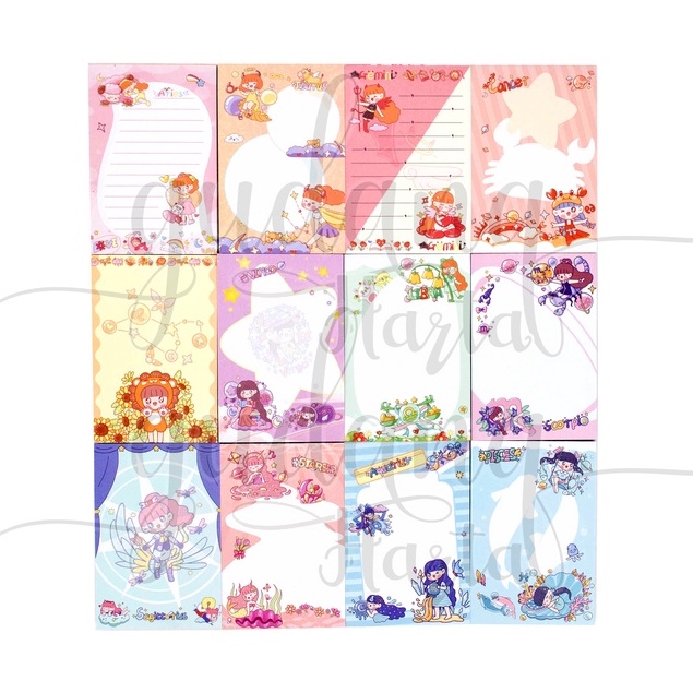 

Memo Zodiac Girl Memopad Motif Bintang Zodiak DIY Scrapbook GH 301292