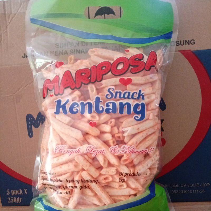 

Kentang mariposa rasa balado netto 250 gram