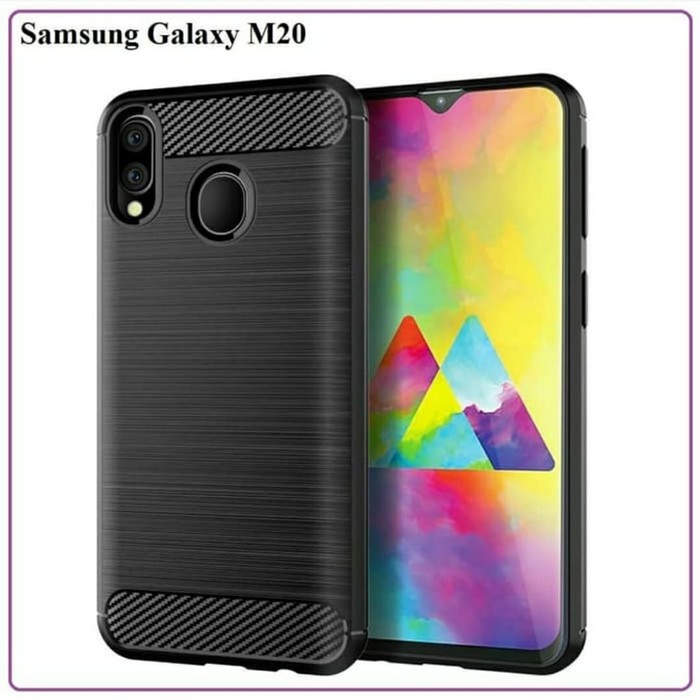 CASE SLIM FIT CARBON SAMSUNG M10 M11 M12 M20 M21 M30 M30S M31 M22 M32 4G M23 5G M51 M52