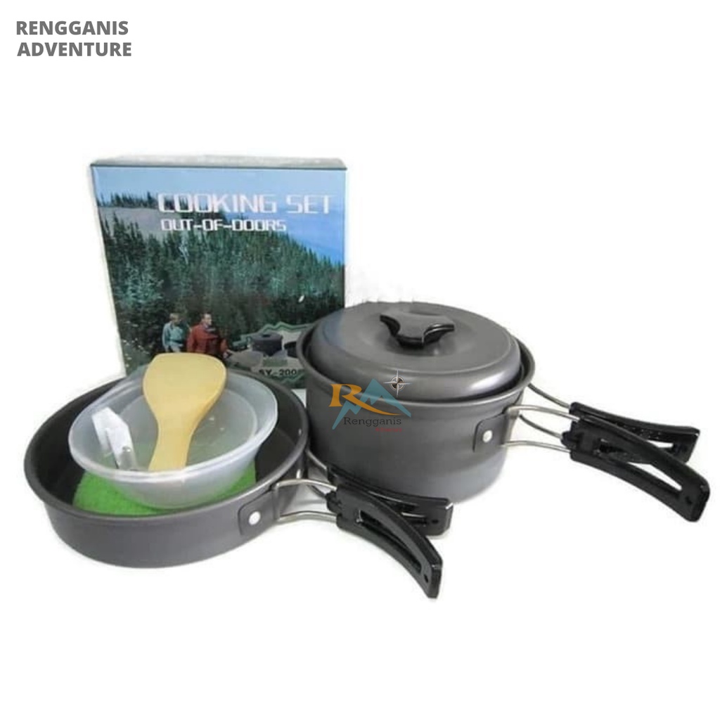 Cooking Set SY 200 Alat Masak Camping Nesting Panci Masak Kemah