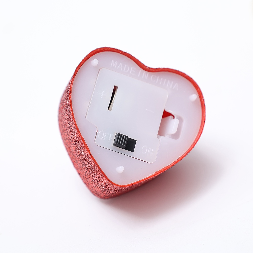 Lampu Lilin Led Mini Bentuk Hati Untuk Hari Valentine