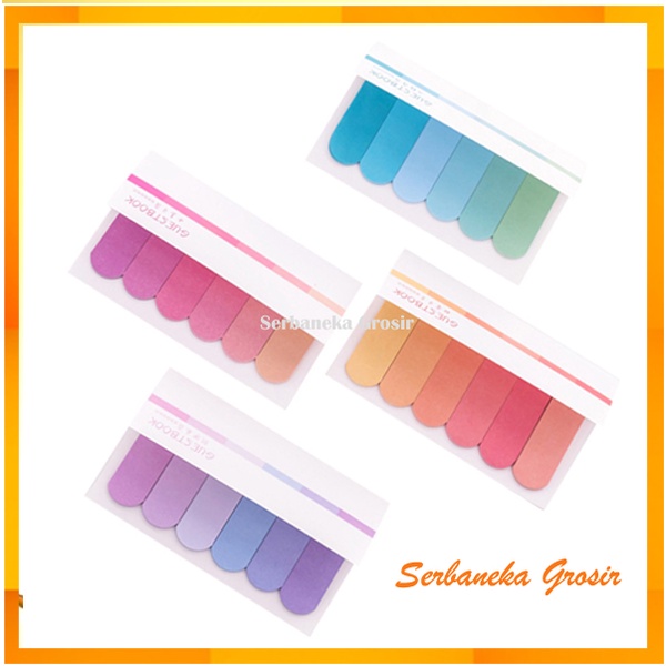 

Kertas Label 6 Warna Memo Kertas Pembatas Kertas Stiker Label