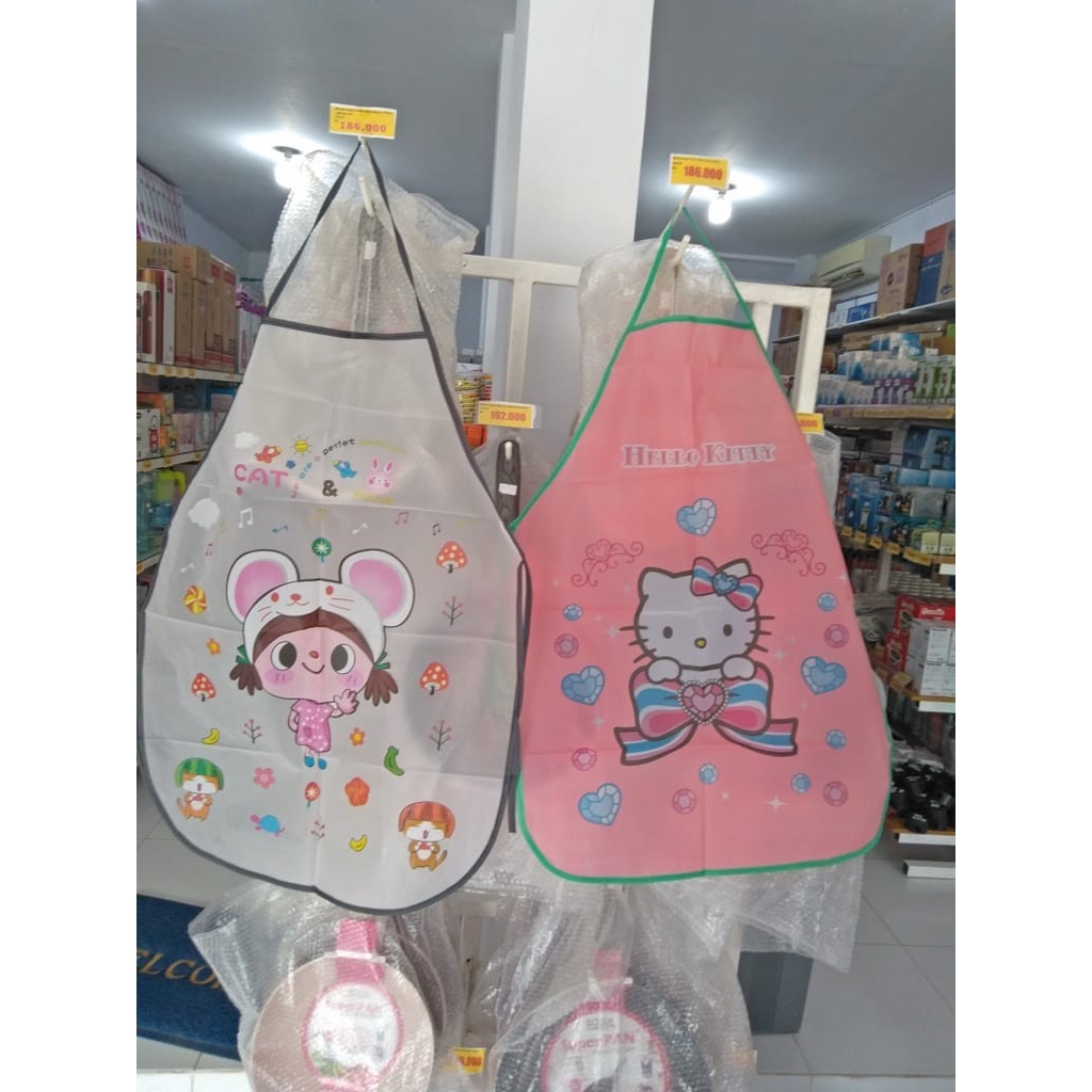 Celemek Dapur - Celemek Apron Karakter Kartun Lucu Anti Air WaterProof