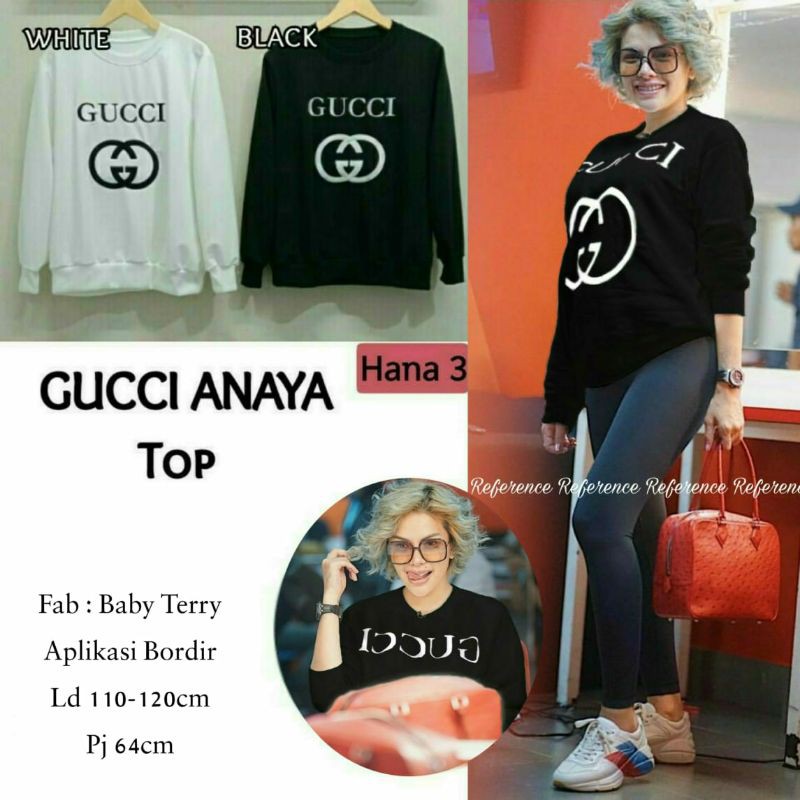 kaos gucci sweter gucci gucci anaya top