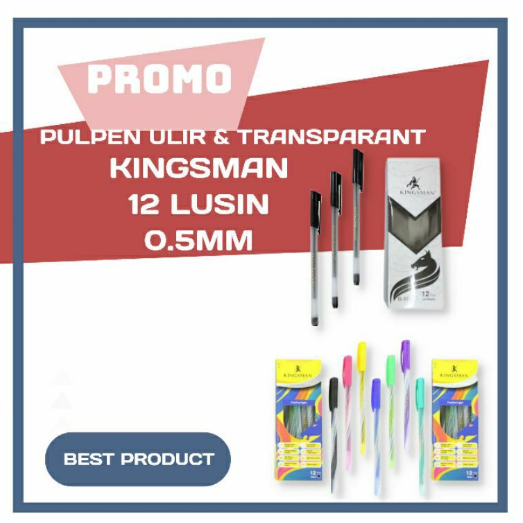 

PULPEN ULIR/SPIN/PULPEN TRANSPARAN HARGA PEDAGANG 12 LUSIN/1 GROSS