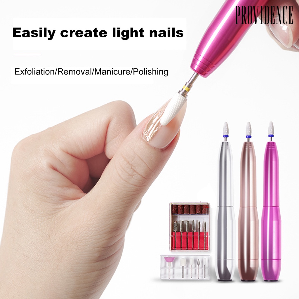 Providence 1Set Manicure Tool Professional Refined Metal Nail Care Electric Files for Women