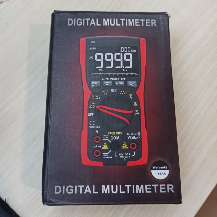 ANENG Digital Multimeter Voltage Tester - Q10 - Black/Red