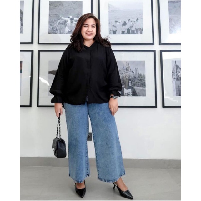 DAILY KULOT/KULOT JUMBO/KULOT JEANS HW/KULOT JEANS JUMBO/SNOW JEANS HIGHTWAIST/CELANA JUMBO WANITA