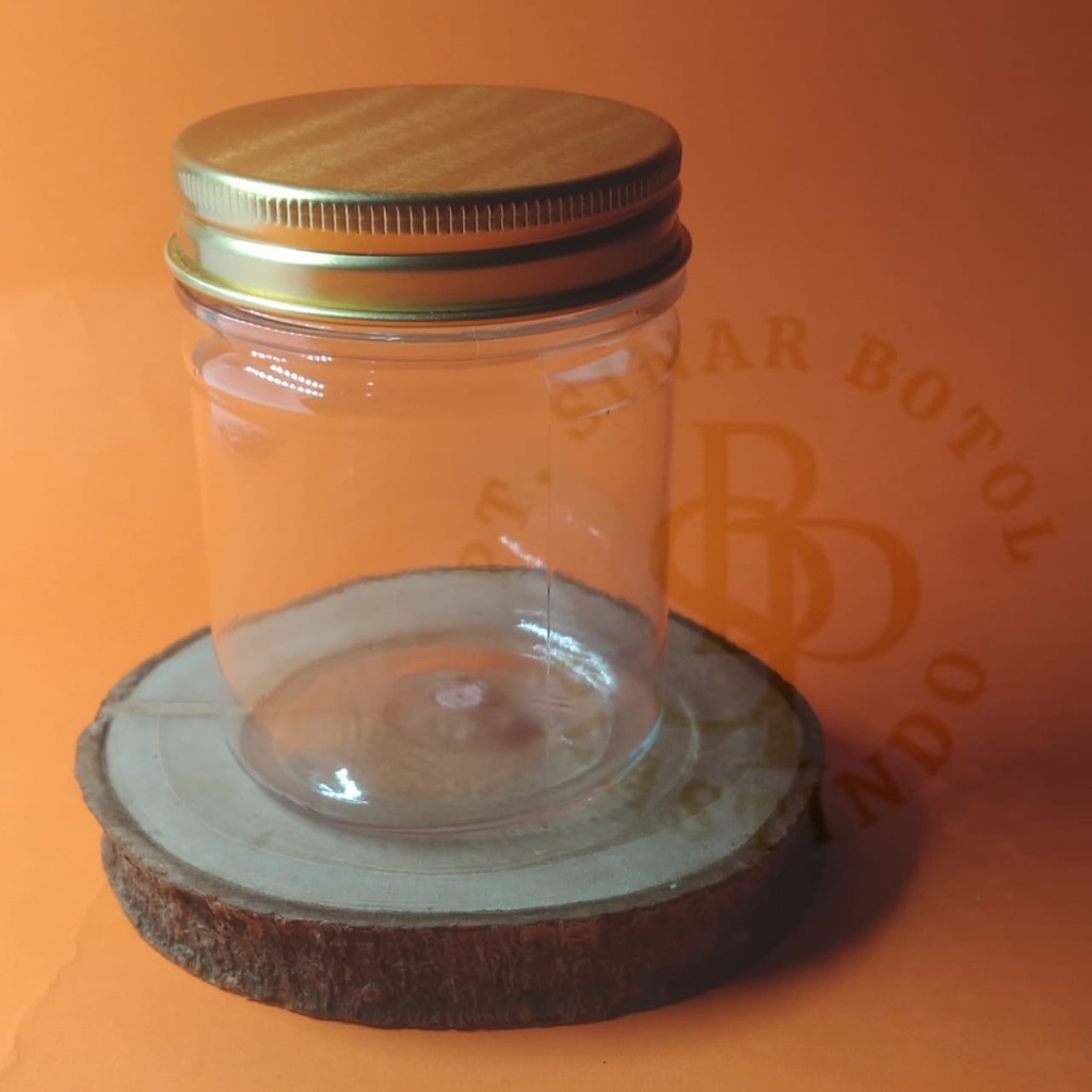 Toples Jar 100 ml botol Plastik 100 ml / Jar 100ml murah - ALU GOLD