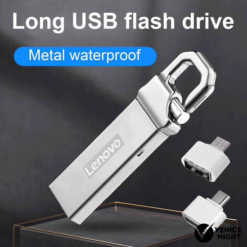 LENOVO (SF) Flashdisk USB 3.0 High Speed Anti Air Kapasitas 4GB / 8GB / 16GB / 32GB / 64GB / 128GB Warna Silver Untuk Komputer