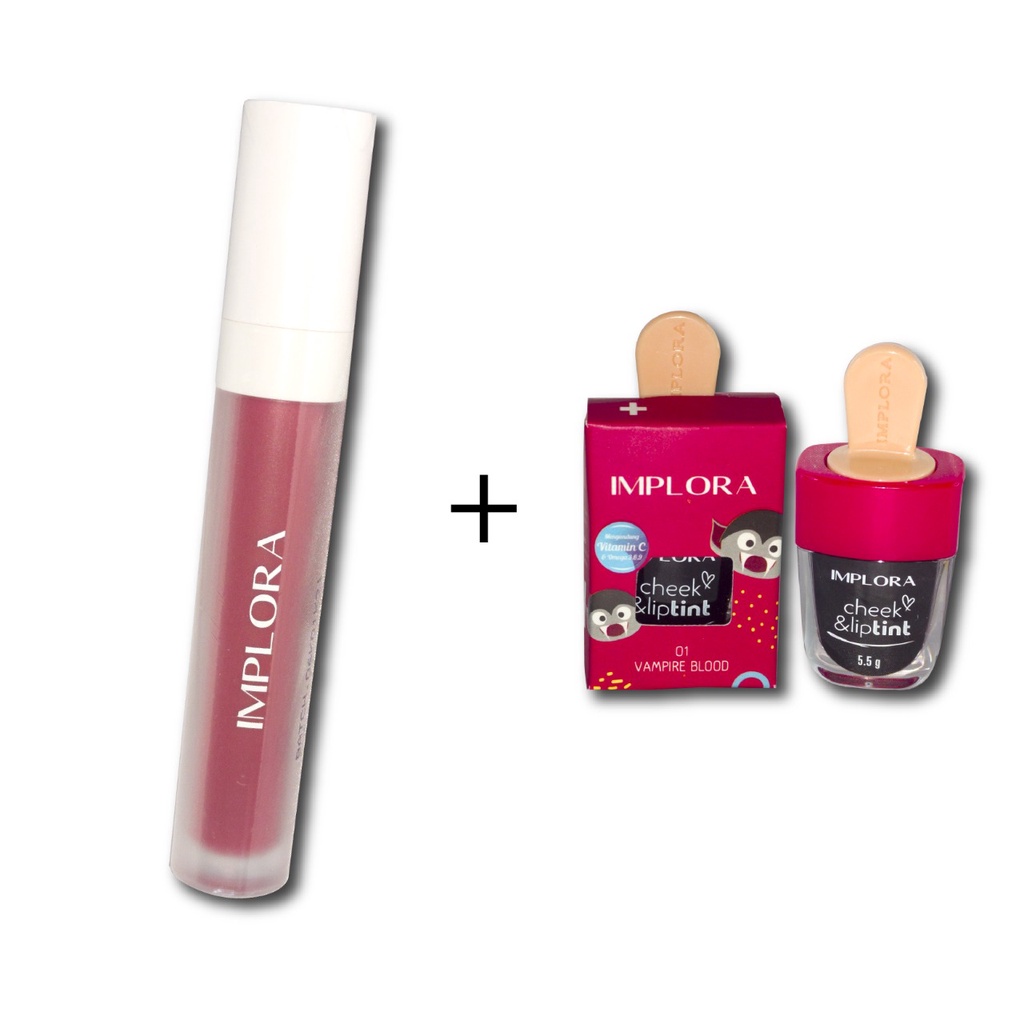 `ღ´ PHINKL `ღ´  Paket ombre lipstick lip cream lip tint viral IMPLORA cetar mix match