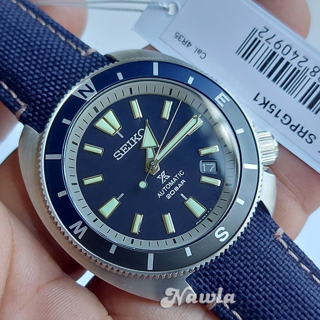 Seiko Prospex SRPG15K1 Tortoise Sapphire Blue - Jam Tangan Pria SRPG15