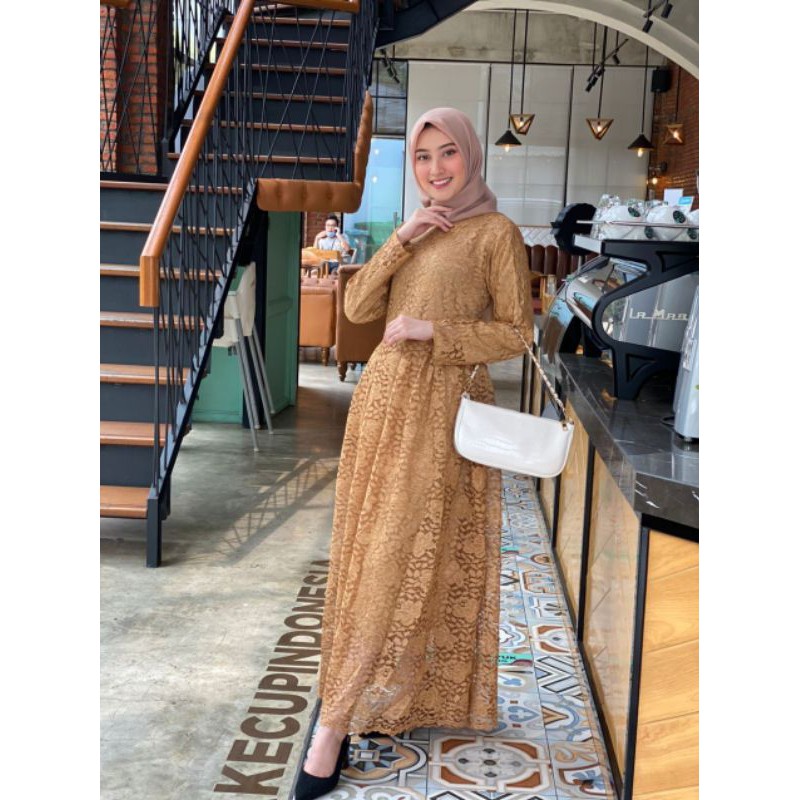PB//GAMIS ANGGUN BRUKAT - DRESS PESTA KONDANGAN TERBARU - FASHION MUSLIM - BAJU GAMIS WANITA MODERN 