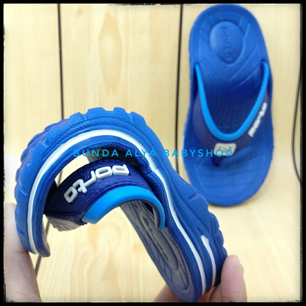 Sendal Anak Laki Laki Usia 3 4 5 6 7 Tahun Karet Anti Licin - Sandal Jepit Anak Cowok Karet BIRU Anti Slip Size 24 - 35