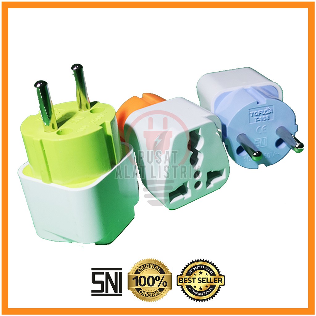 OVER STEKER KAKI 3 KE KAKI 2 / ADAPTER TRAVEL UNIVERSAL / COLOKAN SAMBUNGAN HP LAPTOP / ADAPTOR