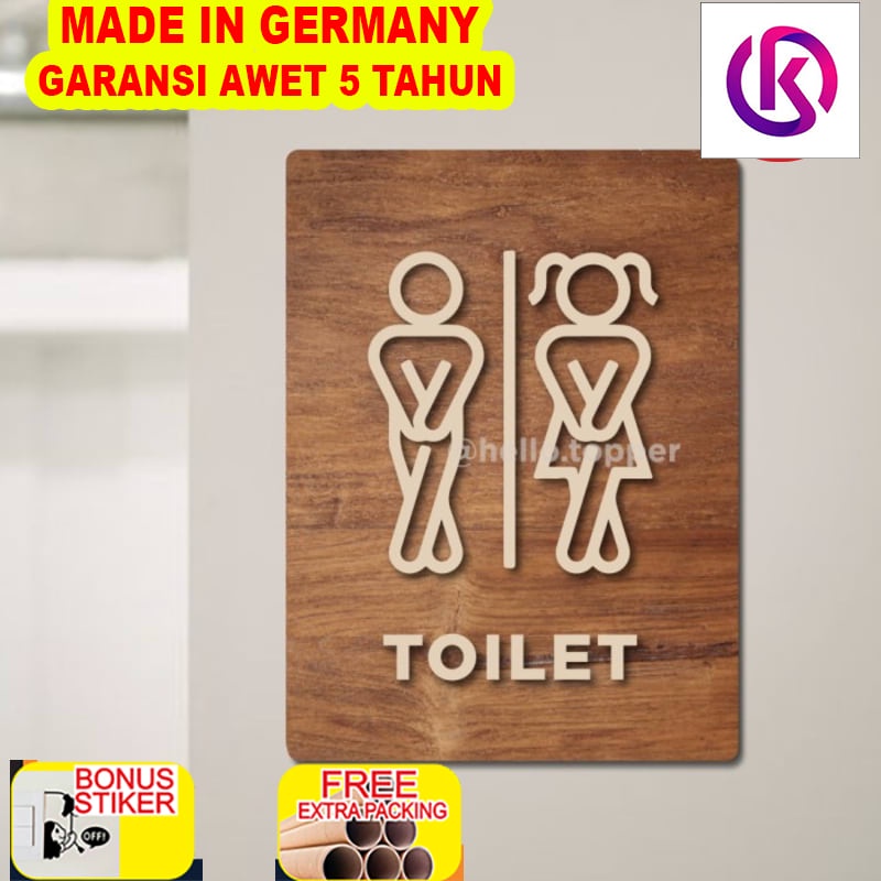 

Promo Toilet Sign Unik Kayu| Signage Toilet Unik | Papan Kayu