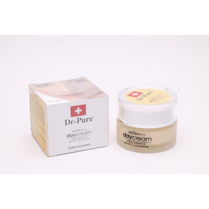 DR-PURE DAY CREAM WHITENS &amp; PROTECTS - 20gr