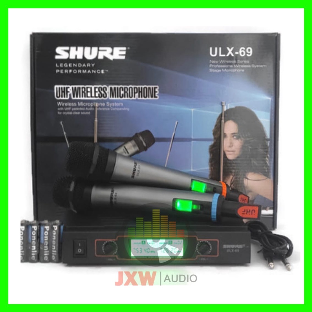 MIC SHURE ULX 69 / MICROPHONE DOUBLE WIRELESS SHURE ULX-69 / MIC SHURE ULX69