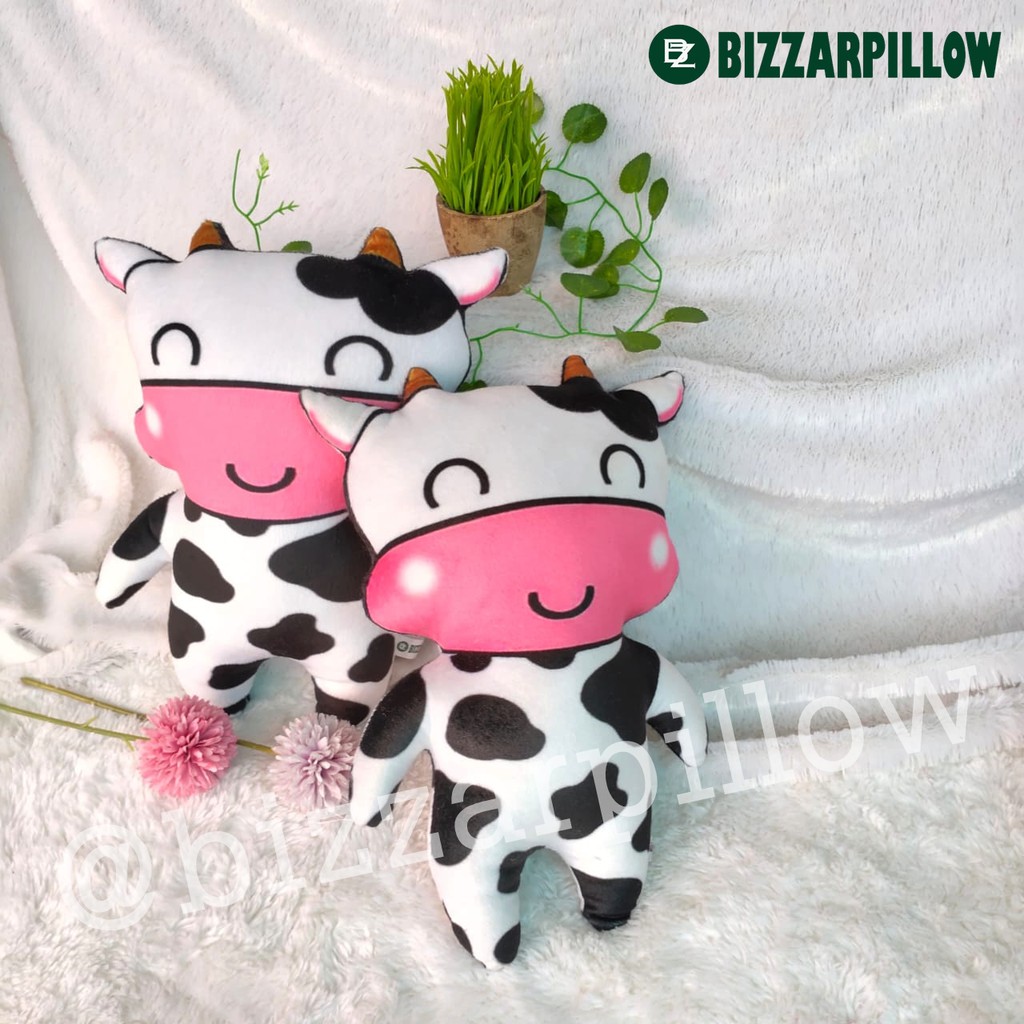 Bizzarpillow Bantal Boneka Karakter Sapi size M BZ199