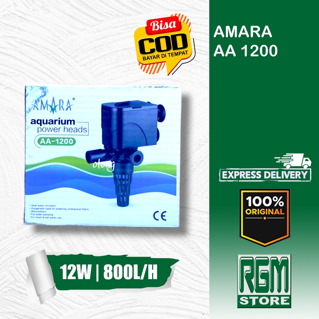 amara aa-1200 aa 1200 aa1200 mesin Pompa aquarium aquascape murah