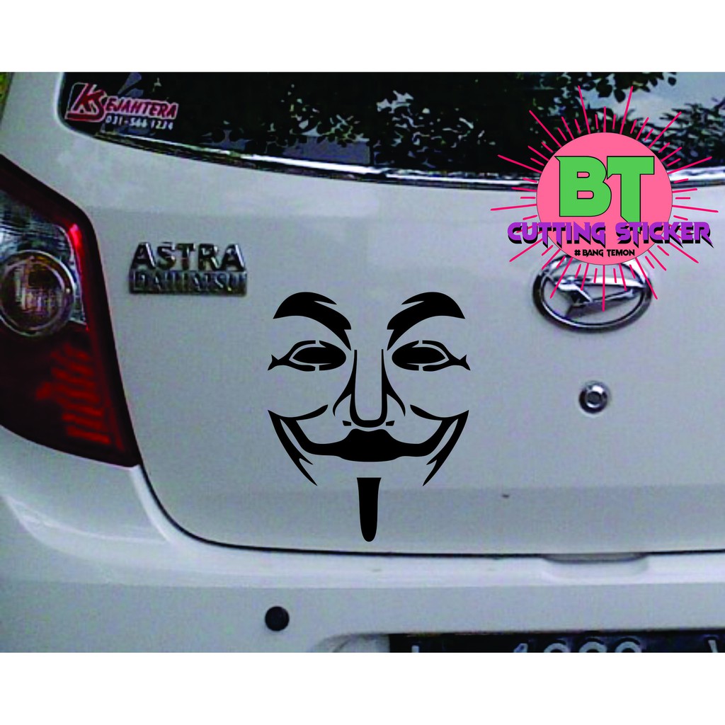 STICKER STIKER MOBIL STICKER JOKER ALL MOBIL STICKER KACA MOBIL STIKER JOKER DAIHATSU AYLA AGYA BRIO Shopee Indonesia