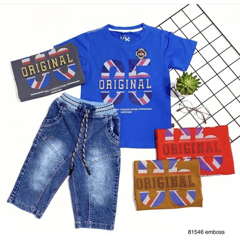 GROSIR 3set Setelan Jeans YESS KIDS 22-26 (12-15th)/Setelan Anak YESS KIDS/BOY SET