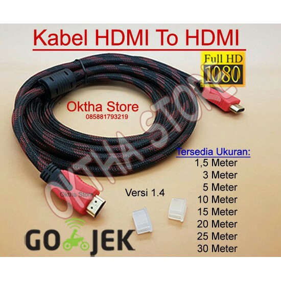KABEL HDMI TO HDMI 10 METER HIGH QUALITY   HIGH SPEED