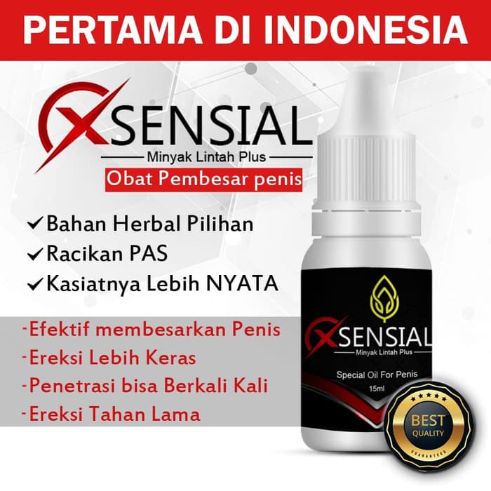 X-SENSIAL OIL Obat Kuat Oles Pembesar Pennis Permanen Original 100% Pemanjang Kelamin Alat Vital Pen