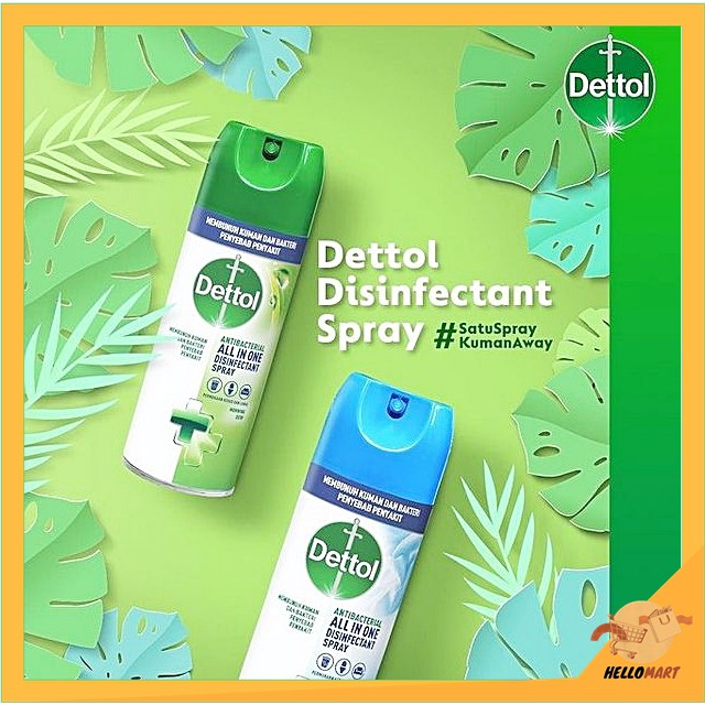 ORIGINAL Dettol Disinfectant Spray 450ml / Dettol Desinfektan Spray / HELLOMARTID