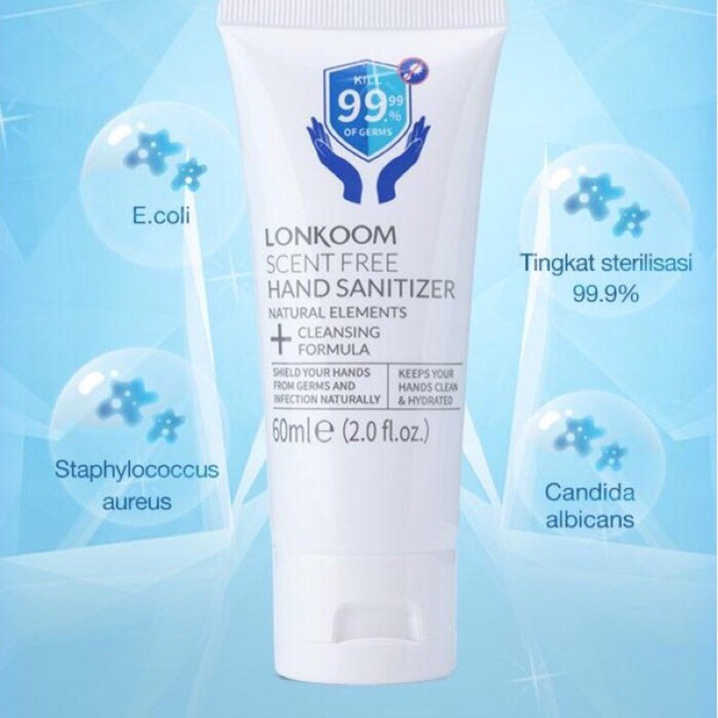 LONKOOM HS003 Hand Sanitizer Gel 60ml Original Resmi