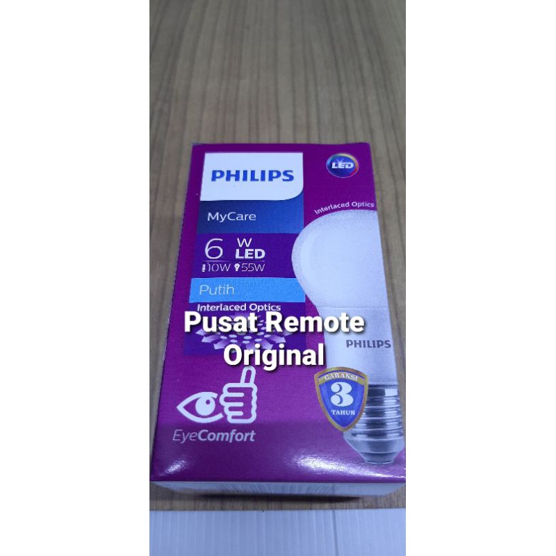 BOHLAM LAMPU LED PHILIPS 6W 6 WATT MY CARE ORIGINAL ASLI