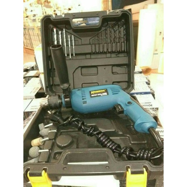 Krisbow impact drill Set Bor Listrik 21 Pcs