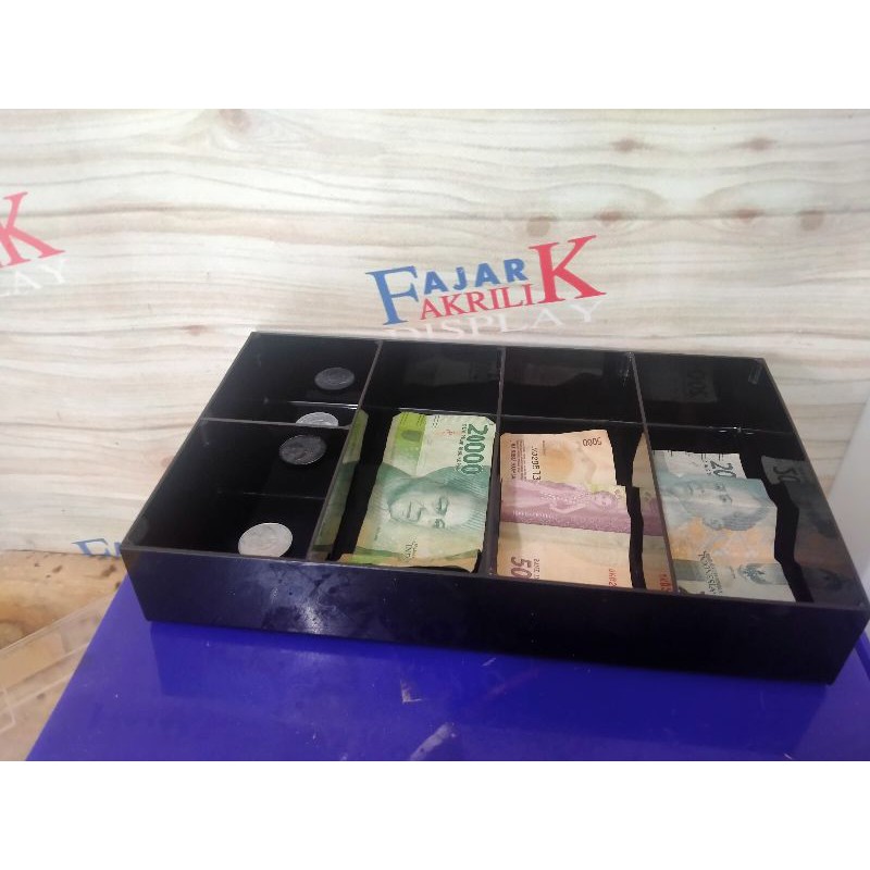 mini cash bok /laci uang minimalis/laci uang akrilik