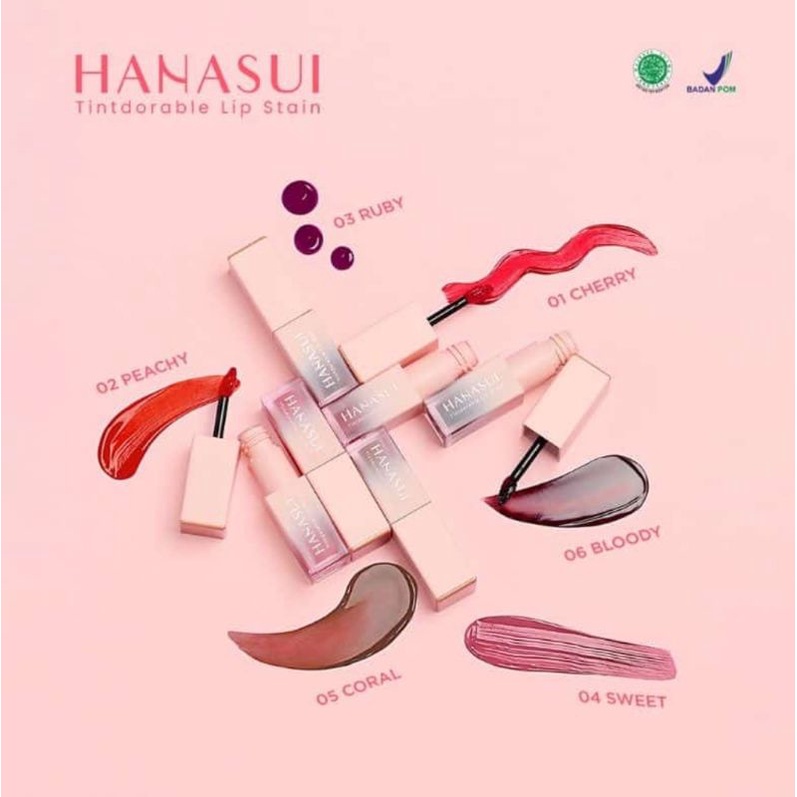 hanasui tintdorable lip stain / hanasui lip tint /lip tint hanasui / liptint