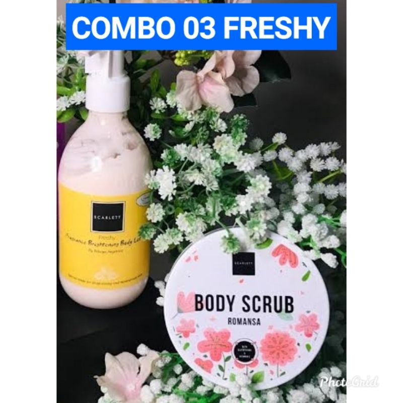 PAKET SCARLETT 2IN1 BODY LOTION + BODY SCRUB ORIGINAL