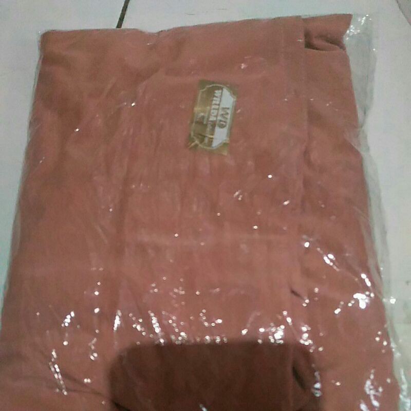 size L MARYAM WILLDA COLLECTION JILBAB KHIMAR KERUDUNG wilda BERGO-Peach