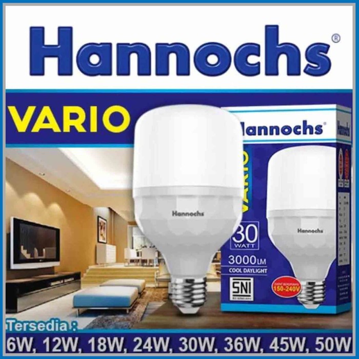 HANNOCHS Lampu LED VARIO 50 WATT - Cahaya Putih - Garansi 1 Tahun