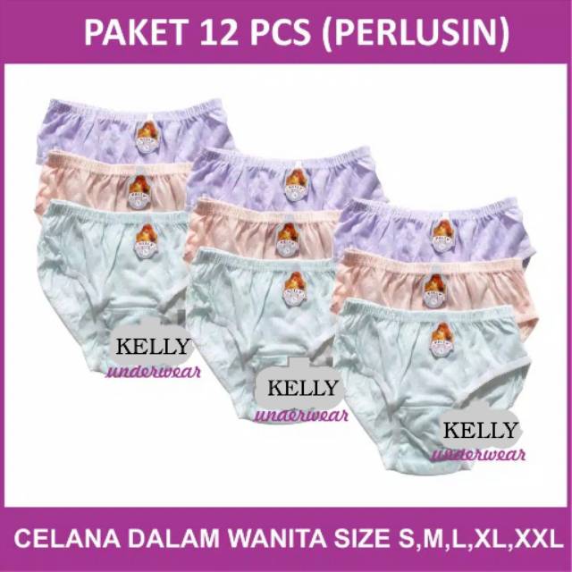 CELANA DALAM WANITA LUSINAN / CELANA DALAM WANITA MURAH / CELANA DALEM WANITA MERK KELLY