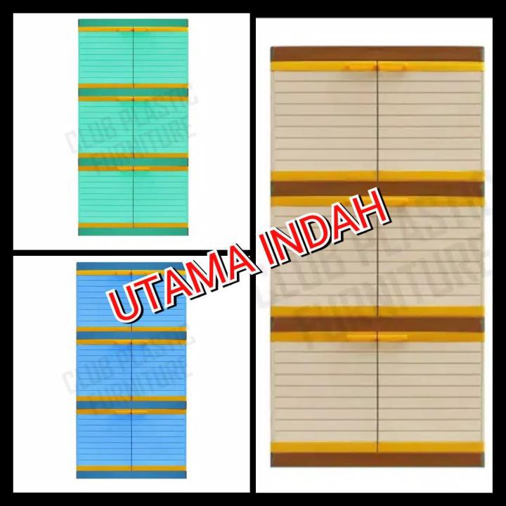 Lemari pakaian / lemari plastik / MINI CLUB 3 susun