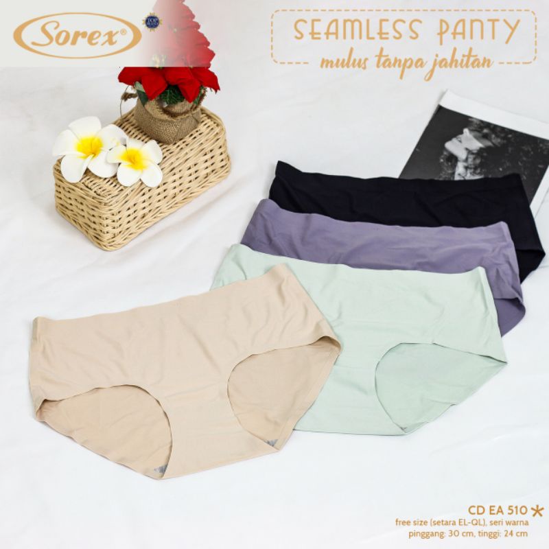 Sorex  EA 509 &amp; 510 seamless panty celana dalam wanita