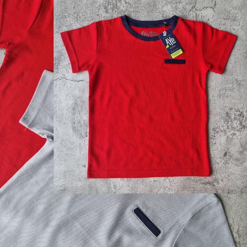 AYAYAY Aye Kaos Oblong Anak T-shirt Kids Bahan Lacoste Pique