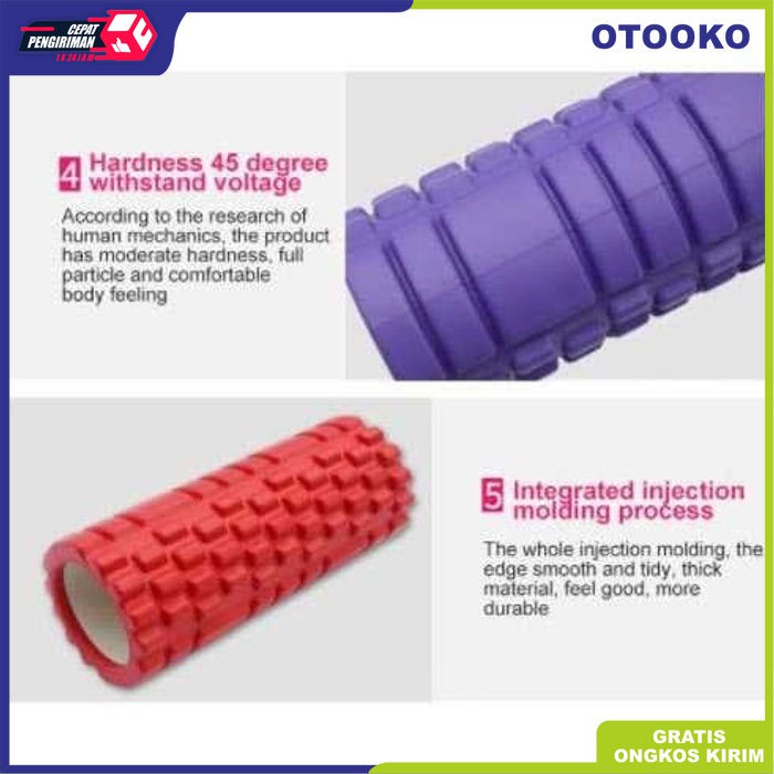 Rumble Foam Roller Alat bantu Senam Bantal Yoga Pilates pijat