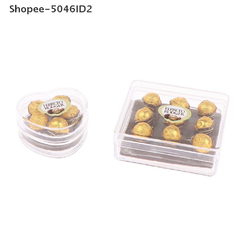 Shopee-5046id2 Mainan Miniatur Kotak Coklat Skala 1: 12 Untuk Aksesoris Dapur Rumah Boneka